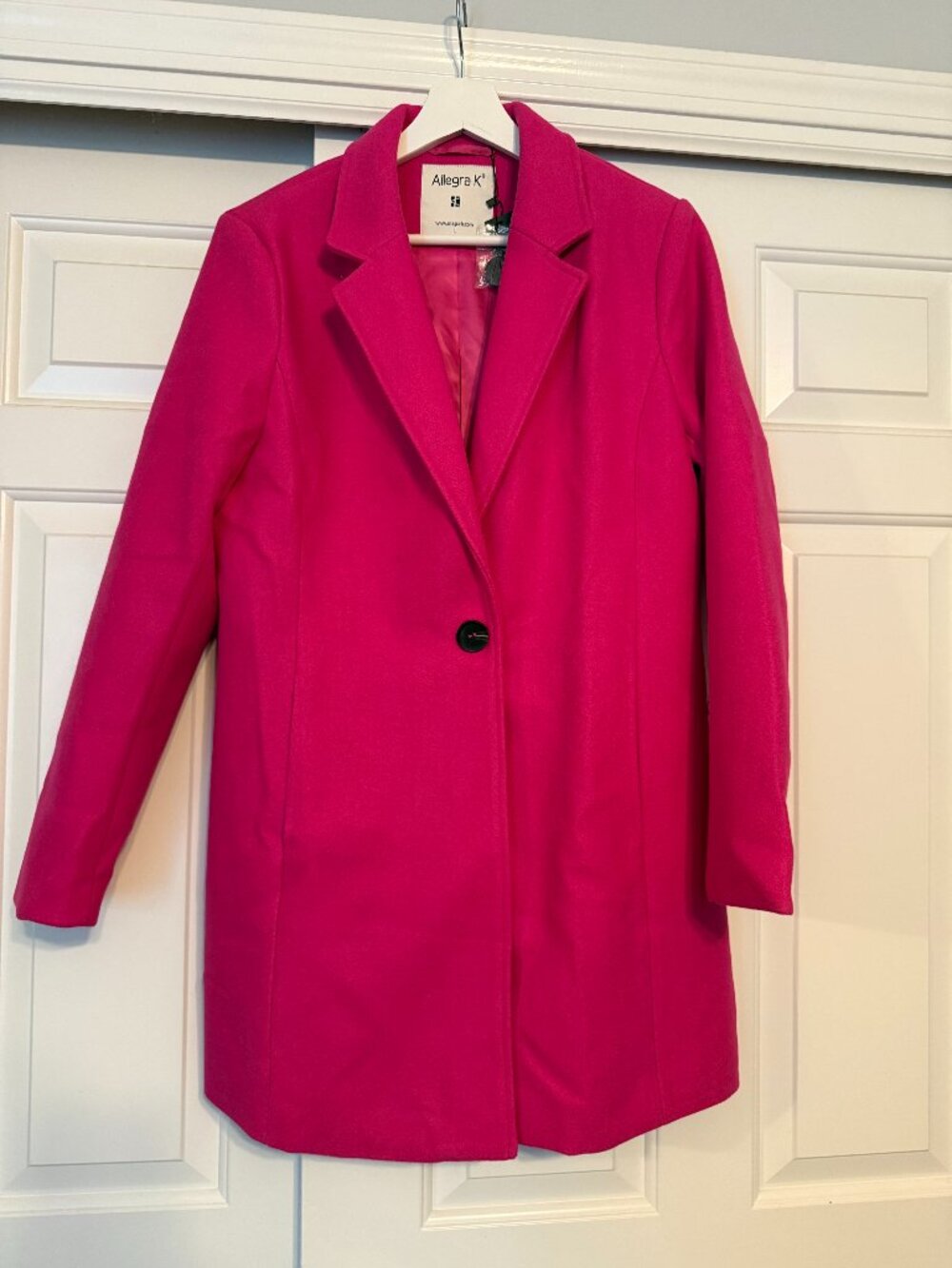NEW Fuscia Pink Coat Size L